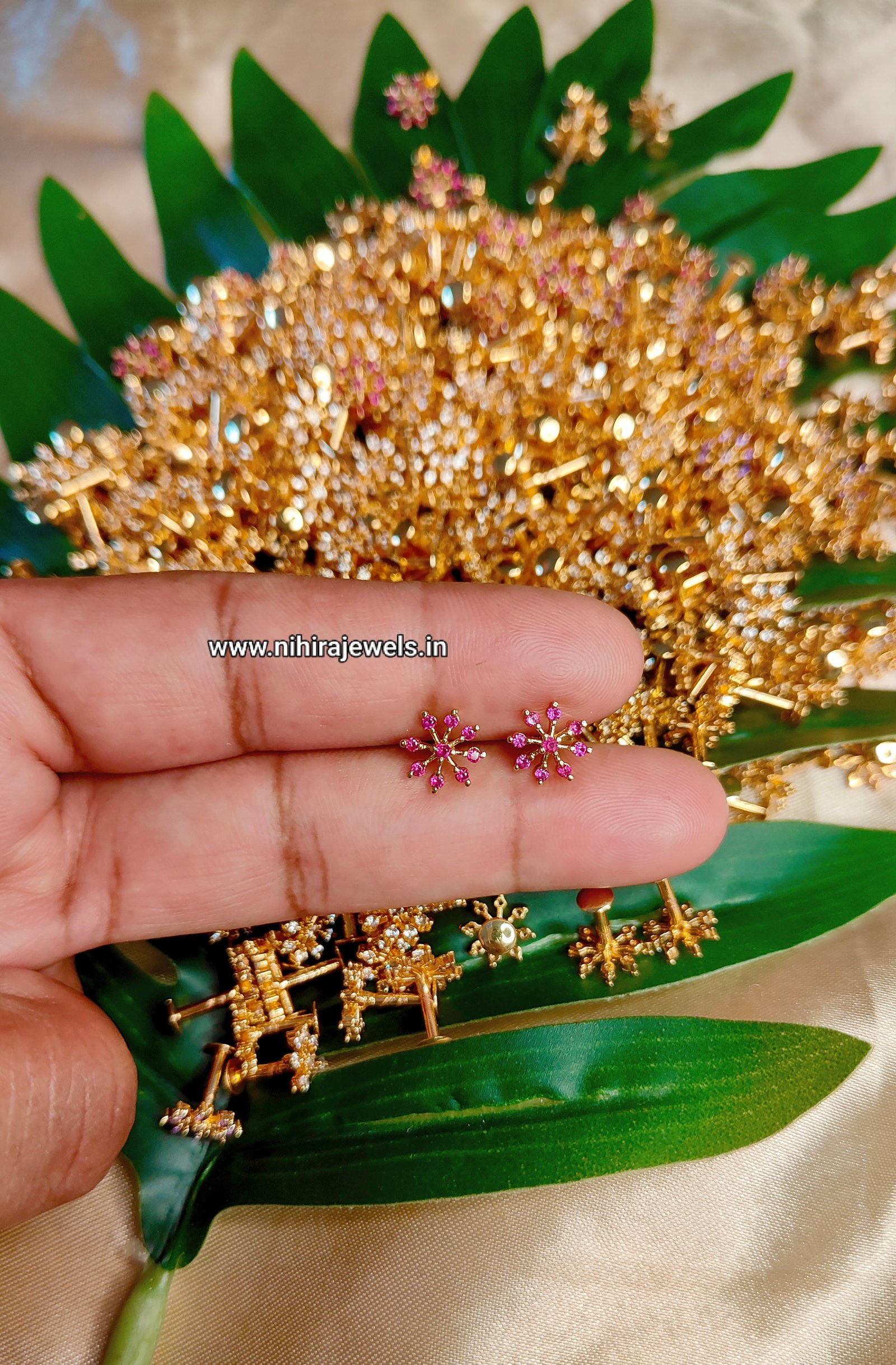 Flower Earstud Pink