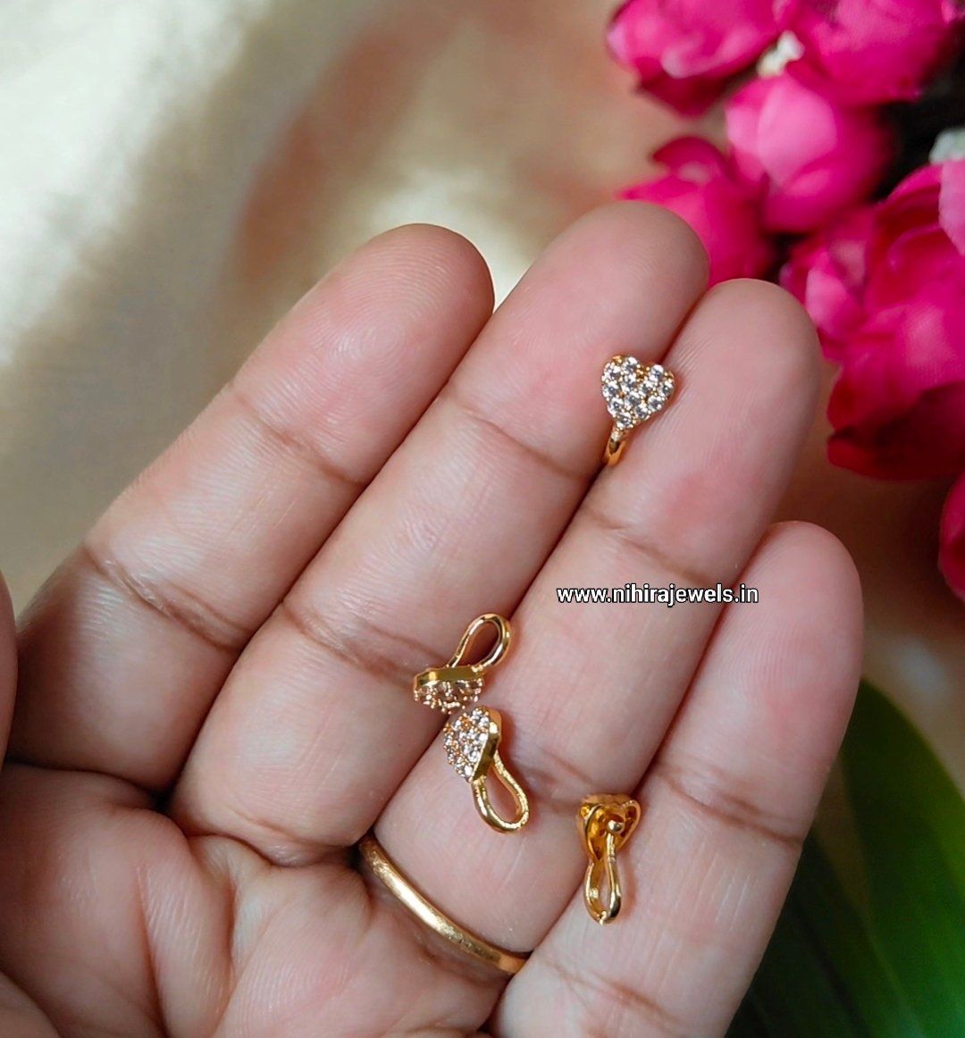 Heart NON-PIERCING  Nosepin 1 piece