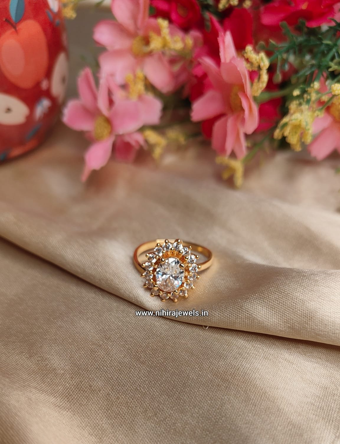 Sanvi Stone Ring - White